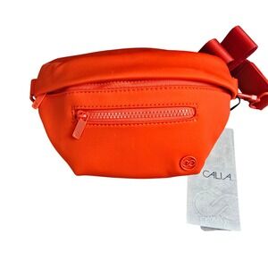 NWT CALIA Journey Neoprene Belt Bag Fresh Red Waist Fanny Pack Crossbody